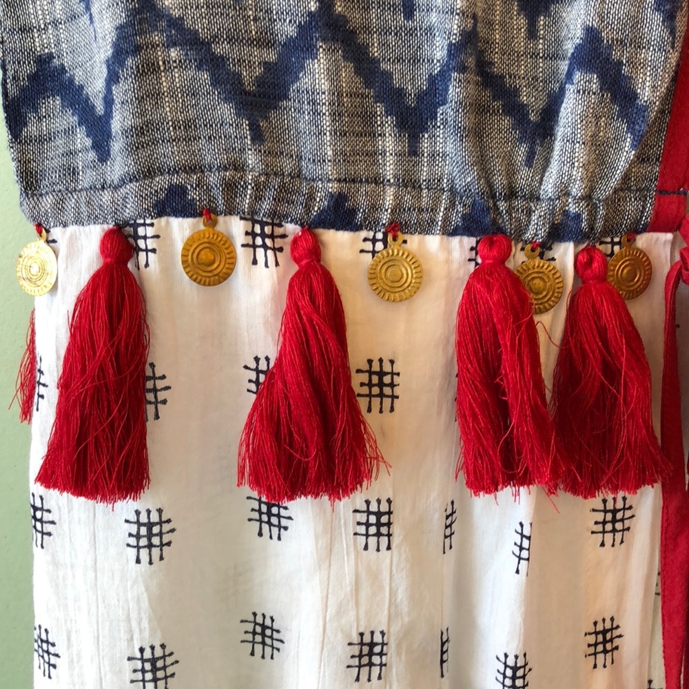 Sleeveless Printed Kaftan - Picture 3 of 4